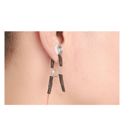 EEG ear clip electrode wire